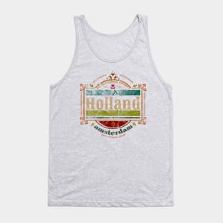 amsterdam holland distressed Tank Top